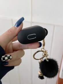 Apple Plush Ball Pendant Case Compatible With AirPods Compatible With Airpods1/2 AirPods Pro - Black - View 3