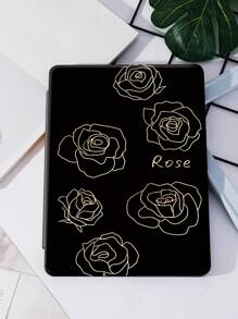Rose Pattern Anti-fall Case Compatible With iPad - Multicolor - View 1