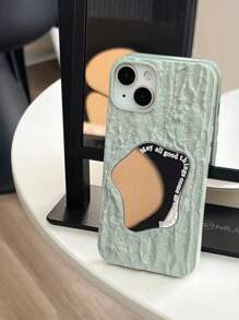 Funda de móvil de espejo con textura - verde menta - Ver 4