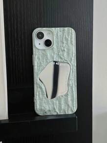 Funda de móvil de espejo con textura - verde menta - Ver 5