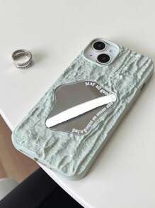 Funda de móvil de espejo con textura - verde menta - Ver 6