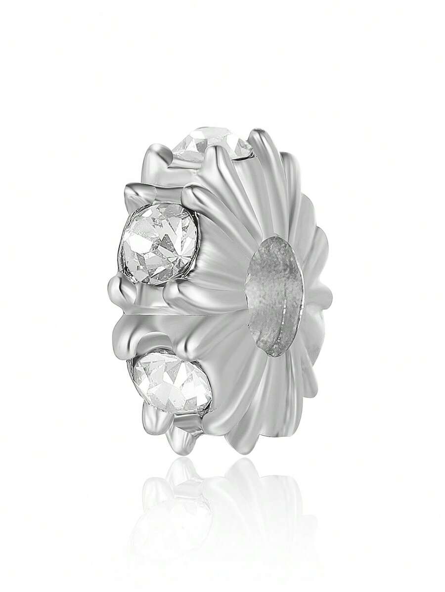 1pc Fashion Zinc Alloy Rhinestone Decor DIY Bead For Women For DIY Jewelry Making