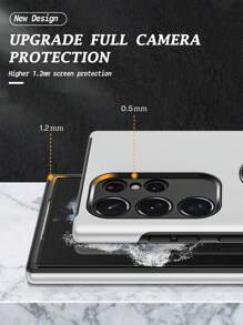 Father's Day Anti-Fall Phone Case With Magnetic Ring Holder - Silver - View 5