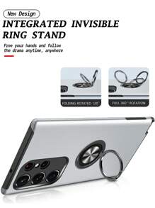 Father's Day Anti-Fall Phone Case With Magnetic Ring Holder - Silver - View 8