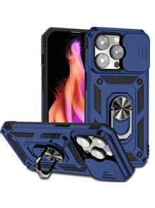 Ốp lưng điện thoại chống rơi cho iPhone 16 nhân ngày của cha có vòng nam châm giữ điện thoại - Màu xanh lam - Xem 1