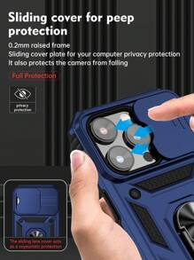 Ốp lưng điện thoại chống rơi cho iPhone 16 nhân ngày của cha có vòng nam châm giữ điện thoại - Màu xanh lam - Xem 3