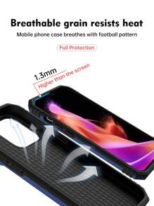 Ốp lưng điện thoại chống rơi cho iPhone 16 nhân ngày của cha có vòng nam châm giữ điện thoại - Màu xanh lam - Xem 4