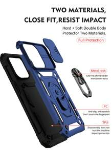 Ốp lưng điện thoại chống rơi cho iPhone 16 nhân ngày của cha có vòng nam châm giữ điện thoại - Màu xanh lam - Xem 6