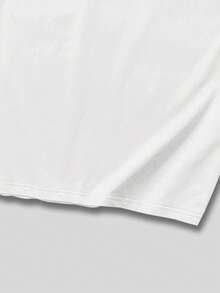 ROMWE MEN Prep Hombres Camiseta con estampado de letra - Blanco - Ver 3