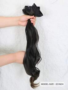 3pcs Long Curly Synthetic Hair Extension - Piano Color - View 3