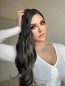 3pcs Long Curly Synthetic Hair Extension - Piano Color - View 5