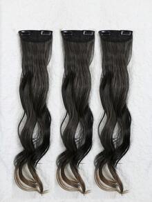 3pcs Long Curly Synthetic Hair Extension - Piano Color - View 6