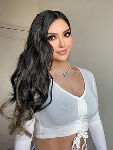 3pcs Long Curly Synthetic Hair Extension - Piano Color - View 7