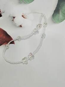 Bướm trang trí dây điện thoại đính cườm - Trong sáng - Xem 3