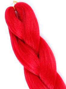 Long Synthetic Hair Braid - Red - View 4