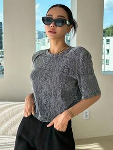 DAZY Space Dye Tee - Silver - View 7