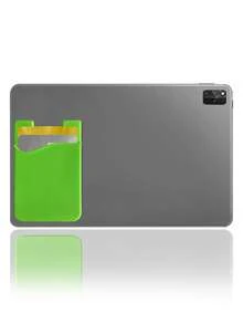 1 pieza Tarjetero adhesivo liso de silicona - Verde - Ver 2