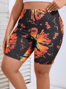 Calvaya Shorts biker de tie dye - Multicolor - Ver 5