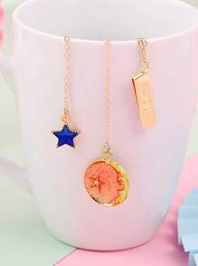 1 Hành Tinh & Ngôi Sao Thiết Kế Dấu Trang Sáng Tạo Đa Năng Đánh Dấu Sách Kẹp Đọc Sách - Xanh đậm - Xem 4