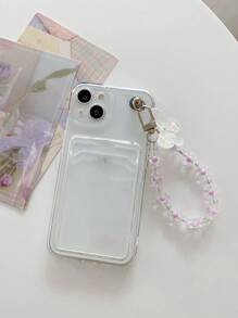 苹果透明卡槽防摔手机壳带挂绳防水防震防刮