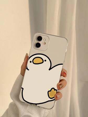 かわいいアヒルのパターン iPhon15/15Plus/15Pro/15Promax対応ケース