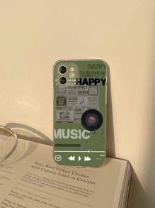Music Player Pattern Phone Case Compatible With iPhone15/15Plus/15Pro/15Promax - Multicolor - View 3