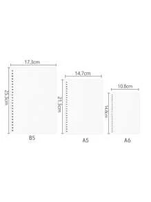 1 pièce Carnet de notes à pois spirale simple portable pour école bureau