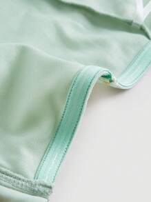 SHEIN MOD Floral Embroidery Bustier Tube Top - Mint Green - View 4