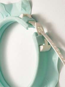 1pc Baby Random Solid Adjustable Waterproof PP Shower Hat - Multicolor - View 6