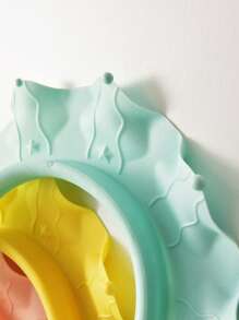 1pc Baby Random Solid Adjustable Waterproof PP Shower Hat - Multicolor - View 7