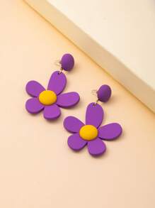 花耳墜 - 彩色 - 查看 2