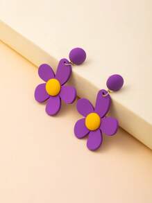 花耳墜 - 彩色 - 查看 3