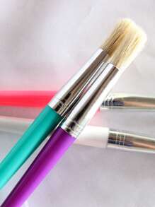 4入組混色油漆刷專業多用途油畫刷用於精細細節和藝術繪畫 - 彩色 - 查看 1