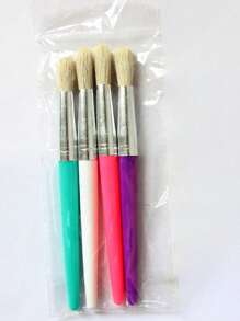 4入組混色油漆刷專業多用途油畫刷用於精細細節和藝術繪畫 - 彩色 - 查看 3