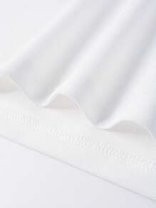 Manfinity Homme 男士刺繡細節拼接邊POLO衫 - 白色 - 查看 5