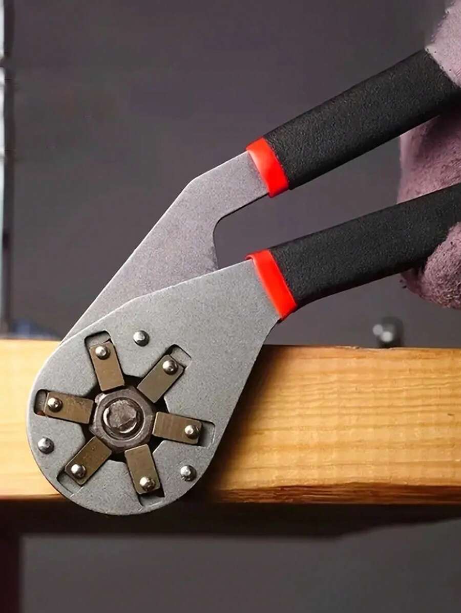 1pc 6" Adjustable Torque Wrench With Hex Socket - Black - View 1