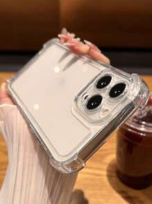 Apple Clear Phone Case Compatible With IPhone 15/15Pro/15Plus/15Promax - Clear - View 4