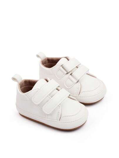 Infant Hook-And-Loop Fastener Design Non-Slip Low-Top Sporty Flats For Outdoor