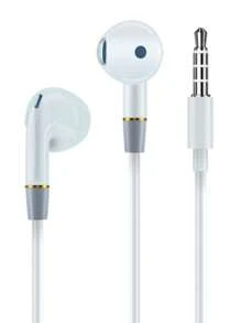 Auriculares internos graves profundos con cable - Blanco - Ver 10