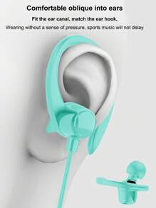 有線掛耳式入耳式耳機 - 綠色 - 查看 5