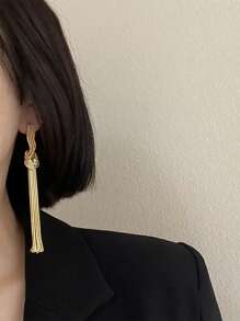 Pendientes colgante - Amarillo Oro - Ver 2