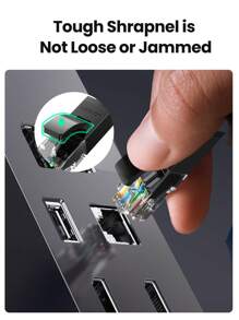 UGREEN Ethernet Patch Cable Gigabit RJ45 Network Cord LAN Cable Connector Plug, Compatible With , Computer, PC, Router, Modem, Printer