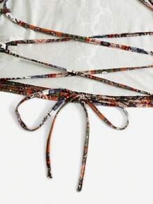 Soleia Bộ đồ hai mảnh nữ Lộ Lưng Ren lên Bộ lạc Boho - Nhiều màu - Xem 3