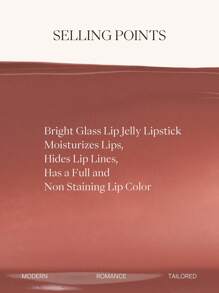 JOOCYEE 持久亮泽唇膏 513 红泥蜂蜜保湿润唇膏，不粘杯丰盈保湿润唇膏 - #513紅泥霜糖 - 查看 9