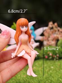 1pc Random Flower Fairy Design Ornament For Aquarium For Decoration - Multicolor - View 2