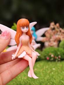 1pc Random Flower Fairy Design Ornament For Aquarium For Decoration - Multicolor - View 4