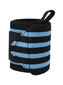 1 cái Dây đeo bảo vệ cổ tay thể thao co giãn sọc - Màu xanh lam - Xem 6