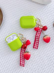 草莓吊飾耳機殼適用於Airpods - 綠色 - 查看 6
