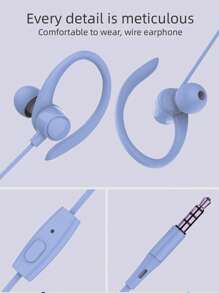 Auricolari in-ear sportivo monocolore - Viola - Visualizzare 3