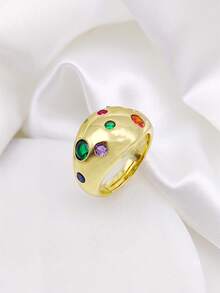 Nhẫn Trang Trí Đá Cubic Zirconia - Nhiều màu - Xem 2